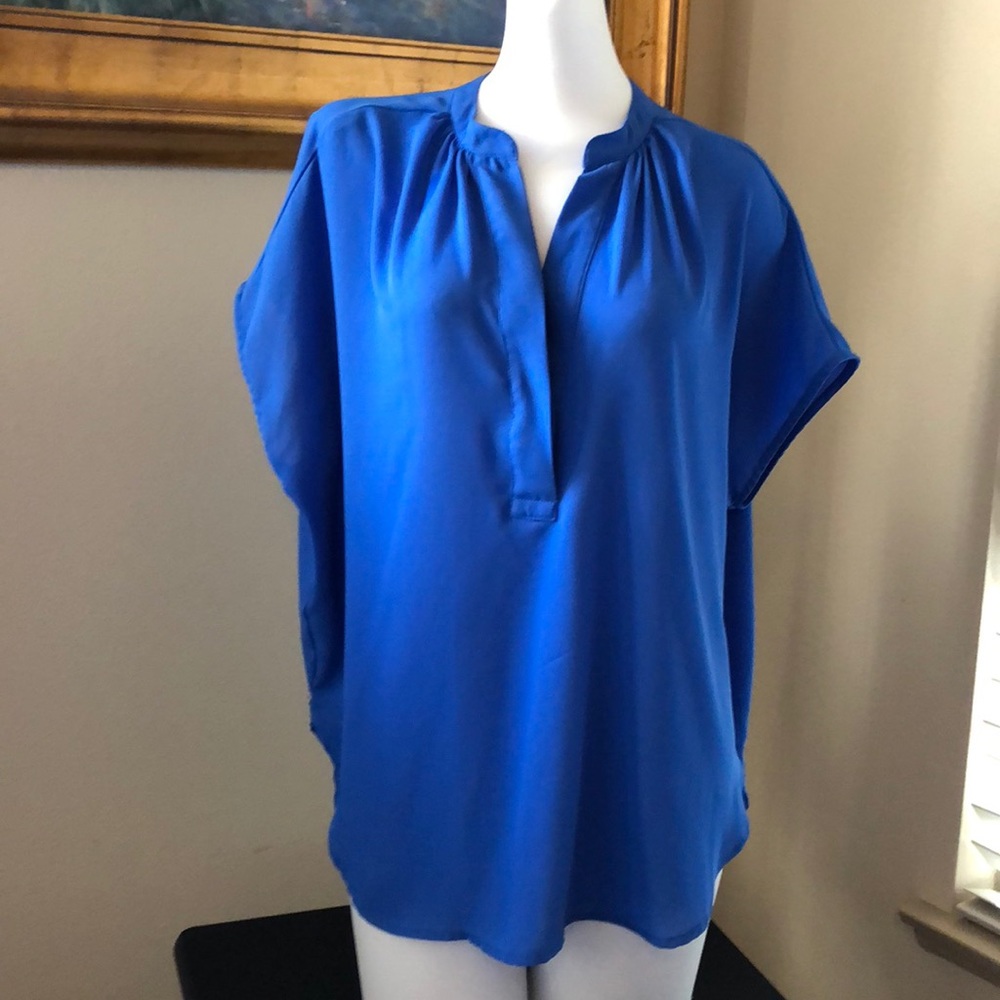 Vibrant blue blouse